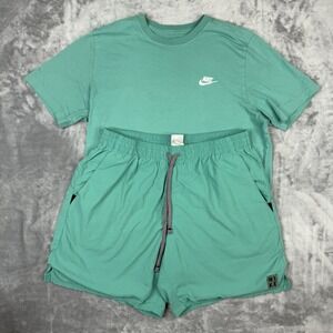 Men's Nike Sportswear Outfit 2 Piece Set Shirt & Shorts Shirt Sz L Shorts Sz L